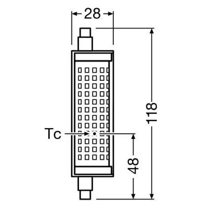 LED Stmívatelná žárovka R7s/18,2W/230V 2700K 118 mm - Osram