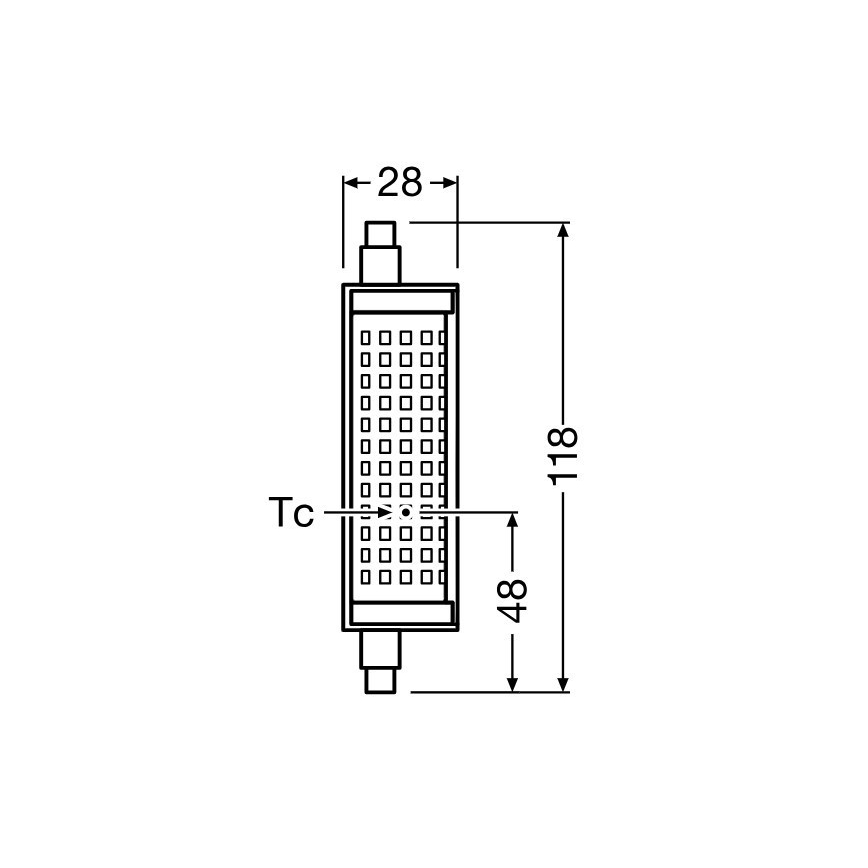 LED Stmívatelná žárovka R7s/18,2W/230V 2700K 118 mm - Osram