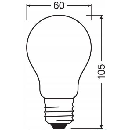 LED Stmívatelná žárovka RETROFIT A60 E27/11W/230V 4000K - Osram