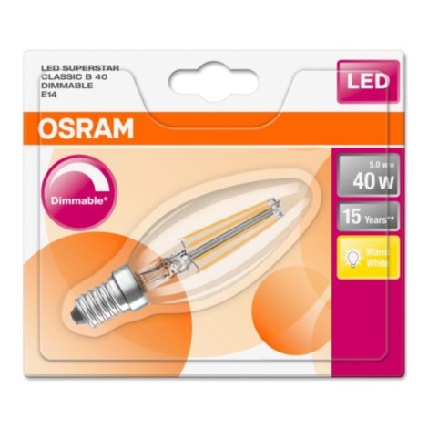 LED Stmívatelná žárovka RETROFIT E14/5W/230V 2700K - Osram