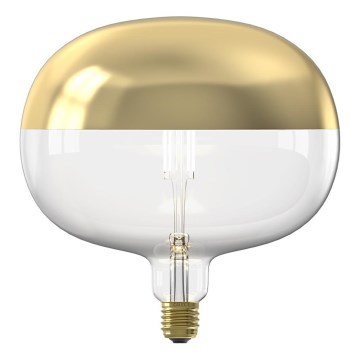 LED Stmívatelná žárovka s vrchlíkem FILAMENT E27/6W/230V 1800K zlatá CRI 90