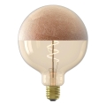 LED Stmívatelná žárovka s vrchlíkem FILAMENT G125 E27/4W/230V 1800K měděná CRI 90