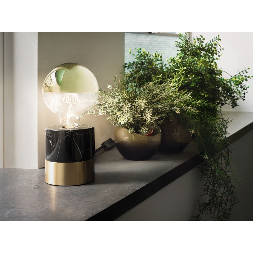 LED Stmívatelná žárovka se zrcadlovým vrchlíkem GLOBE G95 E27/6,5W/230V 2700K zlatá - Paulmann 28675