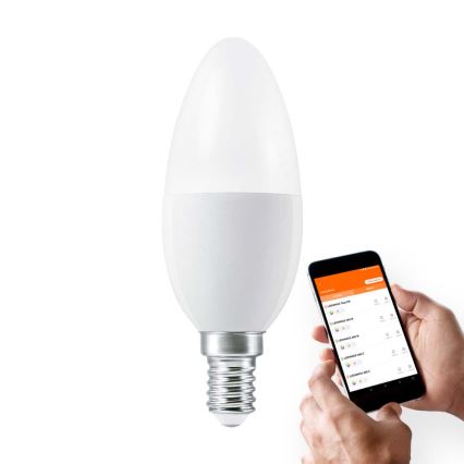 LED Stmívatelná žárovka SMART+ E14/5W/230V 2700K-6500K Wi-Fi - Ledvance