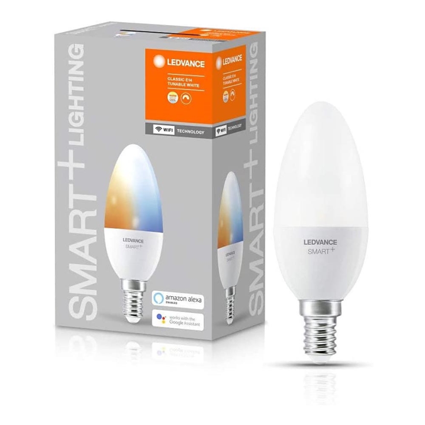 LED Stmívatelná žárovka SMART+ E14/5W/230V 2700K-6500K Wi-Fi - Ledvance