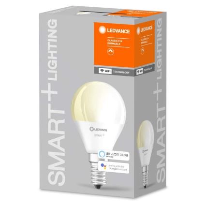 LED Stmívatelná žárovka SMART+ E14/5W/230V 2700K Wi-Fi - Ledvance