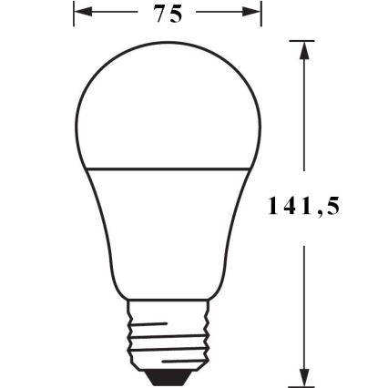 LED Stmívatelná žárovka SMART+ E27/14W/230V 2700K-6500K Wi-Fi - Ledvance