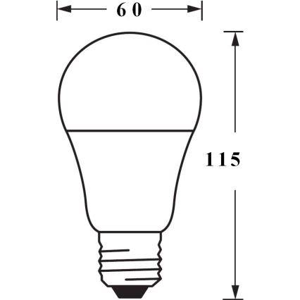 LED Stmívatelná žárovka SMART+ E27/9,5W/230V 2700K-6500K Wi-Fi - Ledvance