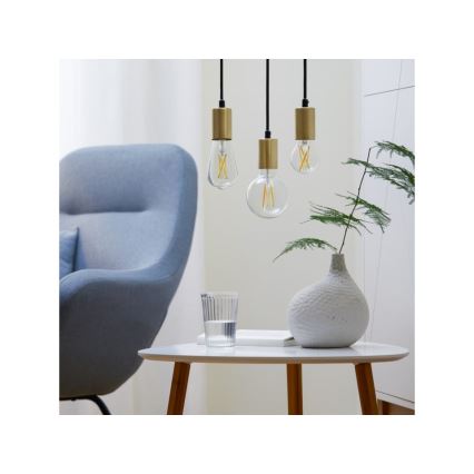 LED Stmívatelná žárovka FILAMENT ST64 E27/6,7W/230V 2700-6500K CRI 90 Wi-Fi - WiZ