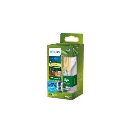 LED Stmívatelná žárovka ULTRAEFFICIENT VINTAGE Philips A60 E27/5,2W/230V 2700K