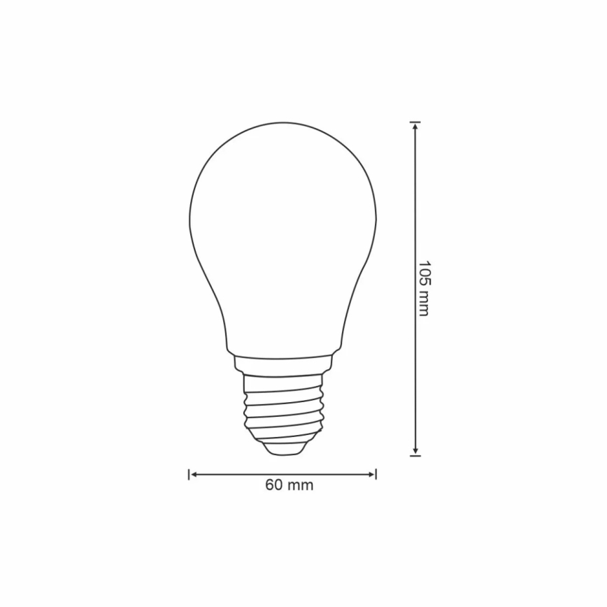 LED Stmívatelná žárovka VINTAGE A60 E27/7W/230V 2700-6500K Wi-Fi Tuya