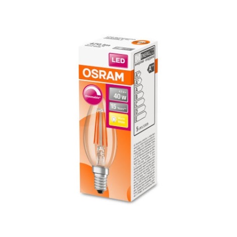 LED Stmívatelná žárovka VINTAGE B35 E14/4,5W/230V 2700K - Osram