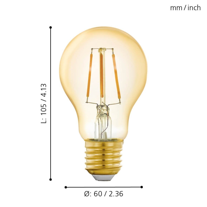LED Stmívatelná žárovka E27/5,5W/230V 2200K - Eglo