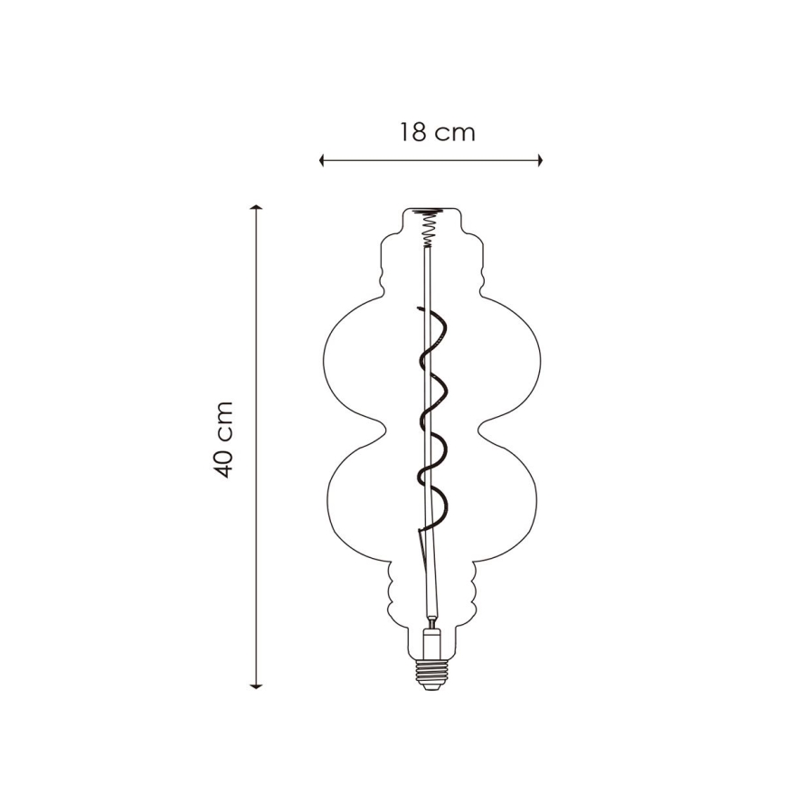 LED Stmívatelná žárovka VINTAGE EDISON E27/4W/230V 2200K CRI 90