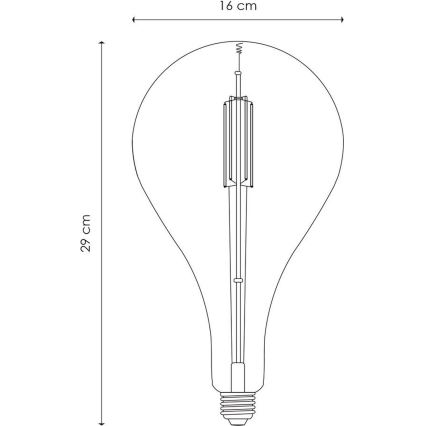 LED Stmívatelná žárovka VINTAGE EDISON E27/4W/230V 2700K CRI 90