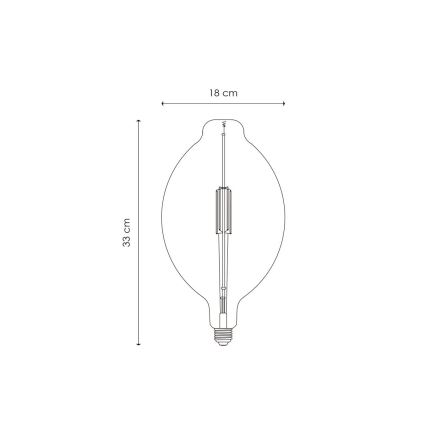 LED Stmívatelná žárovka VINTAGE EDISON E27/4W/230V 2700K