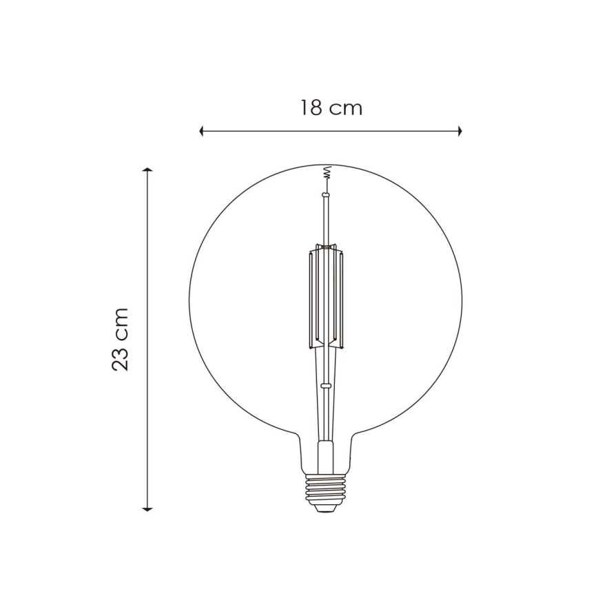 LED Stmívatelná žárovka VINTAGE EDISON G180 E27/4W/230V 2700K