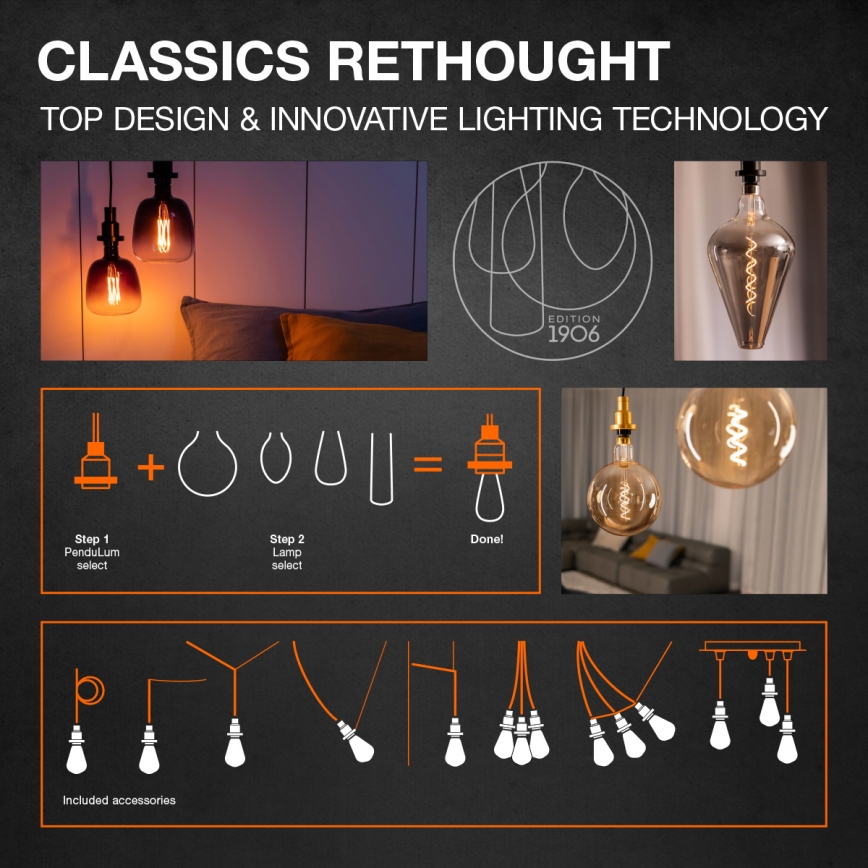 LED Stmívatelná žárovka VINTAGE FILAMENT E27/5,8W/230V 2200K - Osram