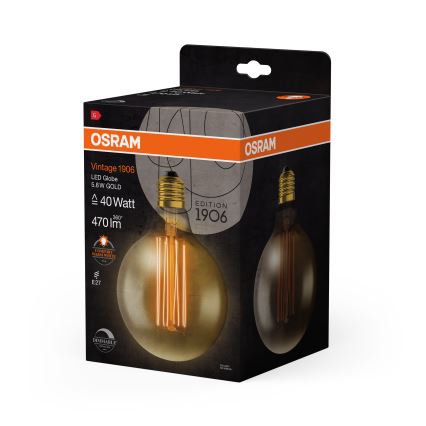 LED Stmívatelná žárovka VINTAGE FILAMENT E27/5,8W/230V 2200K - Osram