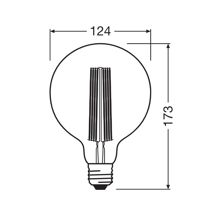 LED Stmívatelná žárovka VINTAGE FILAMENT E27/5,8W/230V 2200K - Osram