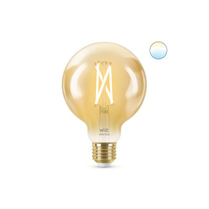 LED Stmívatelná žárovka VINTAGE FILAMENT G95 E27/6,7W/230V 2000-5000K CRI 90 Wi-Fi - WiZ