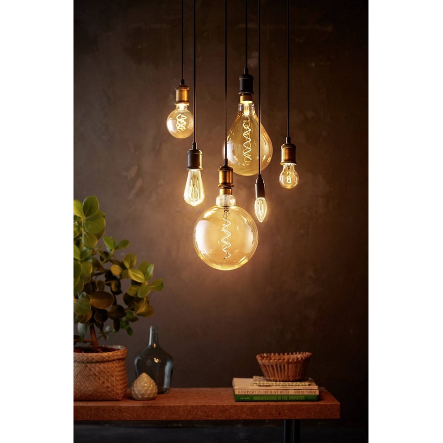LED Stmívatelná žárovka VINTAGE Philips G200 E27/7W/230V 2000K