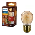 LED Stmívatelná žárovka VINTAGE Philips P45 E27/3,1W/230V 2200K CRI 90