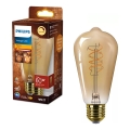 LED Stmívatelná žárovka VINTAGE Philips ST64 E27/7,3W/230V 2200K CRI 90