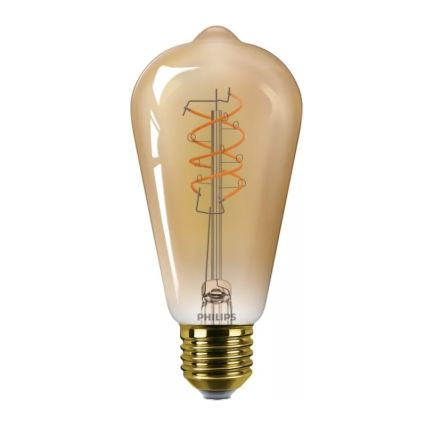 LED Stmívatelná žárovka VINTAGE Philips ST64 E27/7,3W/230V 2200K CRI 90