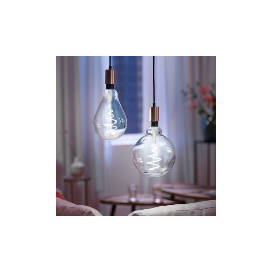 LED Stmívatelná žárovka VINTAGE FILAMENT PS160 E27/6,5W/230V 2000-5000K CRI 90 Wi-Fi -WiZ