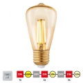LED Stmívatelná žárovka VINTAGE ST48 E27/3W/230V 2200K - STEPDIMMING - Eglo 12521