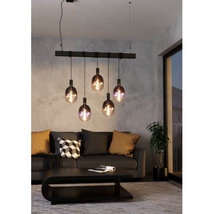 LED Stmívatelná žárovka VINTAGE T120 E27/4W/230V 1800K kouřová - Eglo 110227