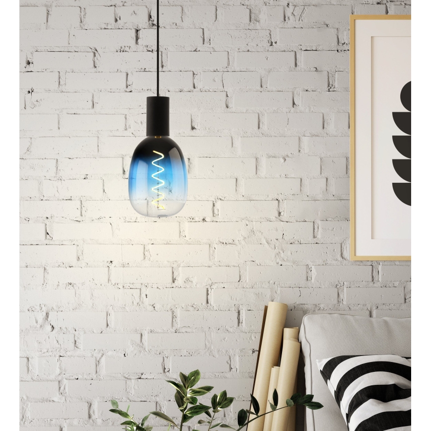 LED Stmívatelná žárovka VINTAGE T120 E27/4W/230V 2000K modrá - Eglo 110224