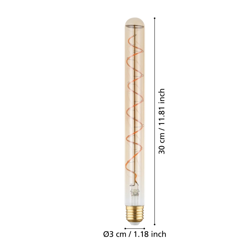 LED Stmívatelná žárovka VINTAGE T30 E27/4W/230V 1600K - Eglo 110297