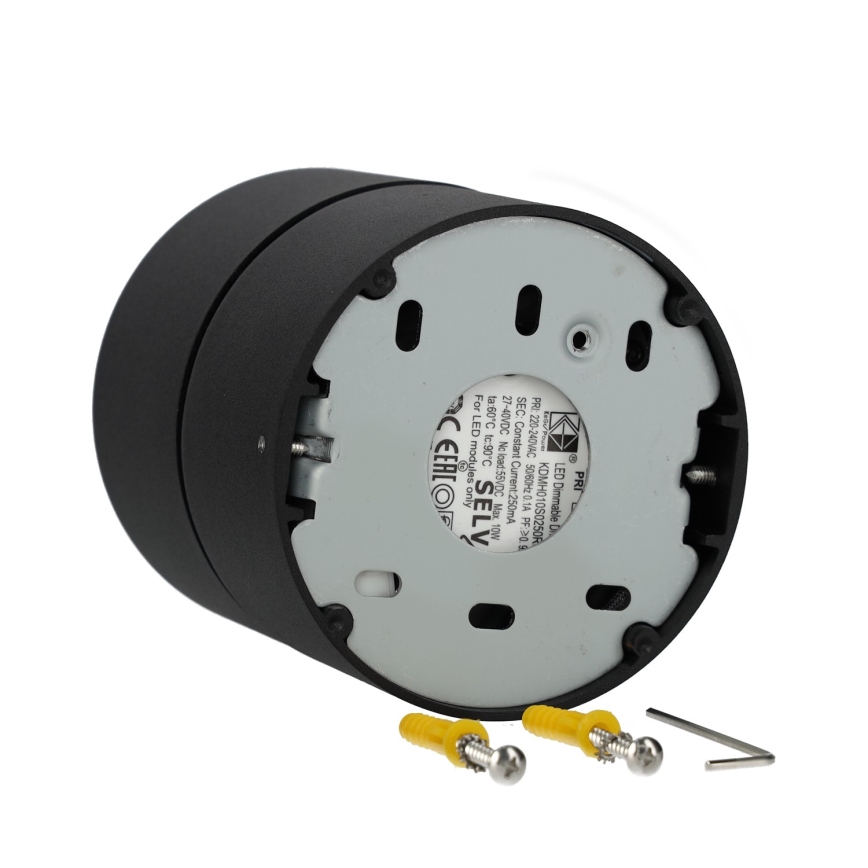 LED Stmívatelné bodové svítidlo LAHTI LED/13,5W/230V 3000K CRI 90 černá