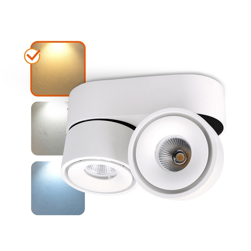 LED Stmívatelné bodové svítidlo LAHTI MINI 2xLED/9W/230V 3000K CRI 90 bílá