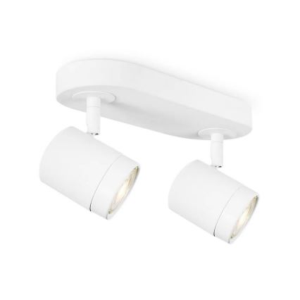 LED Stmívatelné bodové svítidlo MANU 2xGU10/5,8W/230V bílá