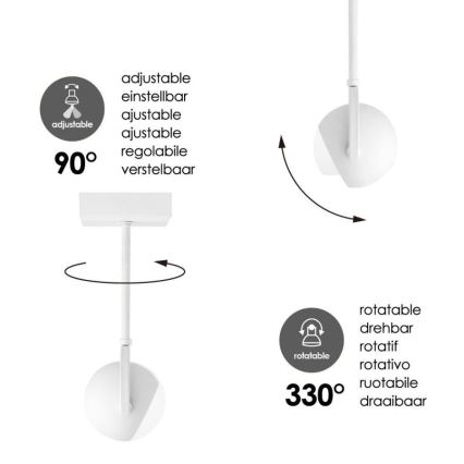 LED Stmívatelné bodové svítidlo NOP 1xGU10/5,8W/230V bílá