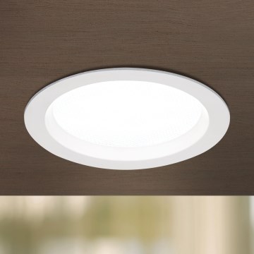 LED Stmívatelné koupelnové podhledové svítidlo OFFICE LED/10W/230V 3000/4000/6000K pr. 9,5 cm UGR<19 IP44 bílá