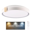 LED Stmívatelné koupelnové stropní svítidlo ARLETTA LED/48W/230V pr. 38 cm 3000-6000K IP44 + dálkové ovládání