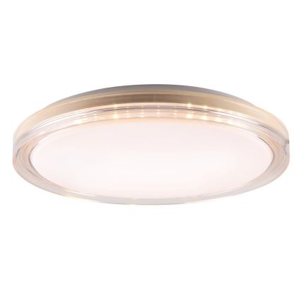 LED Stmívatelné koupelnové stropní svítidlo CASSANDRA LED/72W/230V pr. 49 cm 3000-6000K IP44 + dálkové ovládání