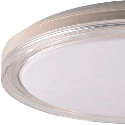 LED Stmívatelné koupelnové stropní svítidlo CASSANDRA LED/72W/230V pr. 49 cm 3000-6000K IP44 + dálkové ovládání
