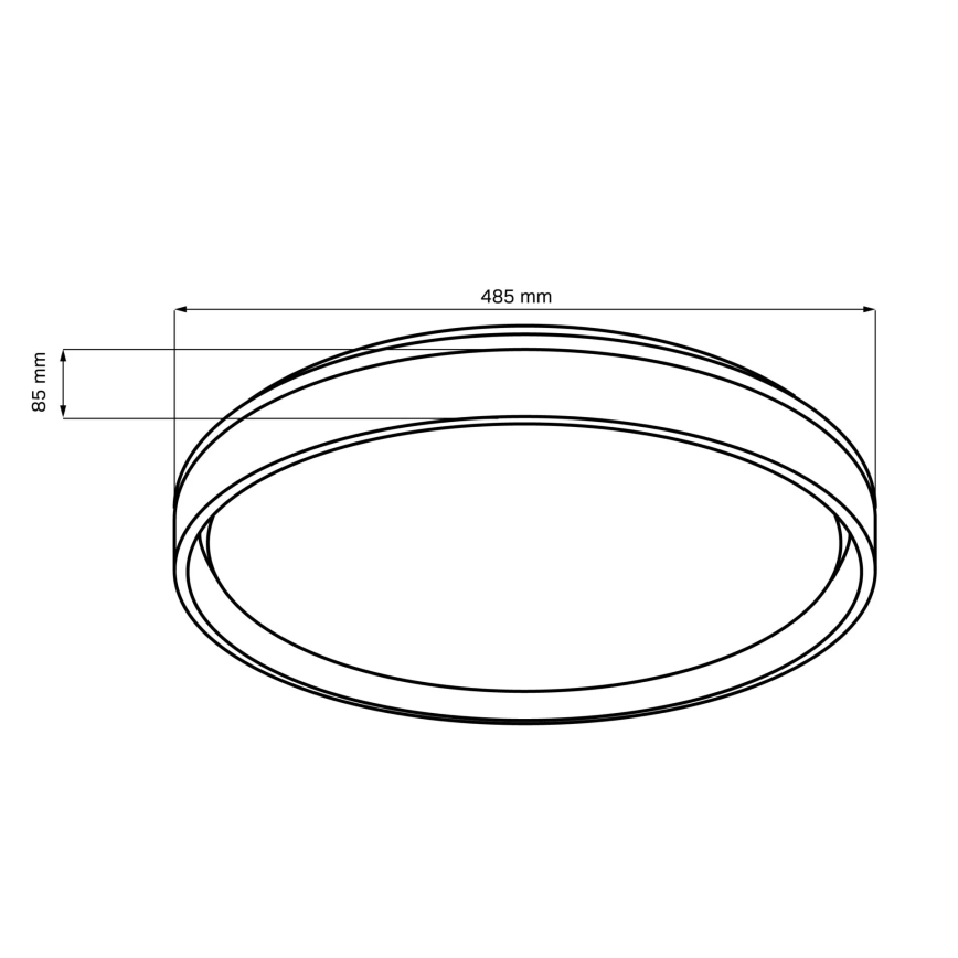 LED Stmívatelné koupelnové stropní svítidlo ELIZA LED/72W/230V pr. 48,5 cm 3000-6000K IP44 + dálkové ovládání