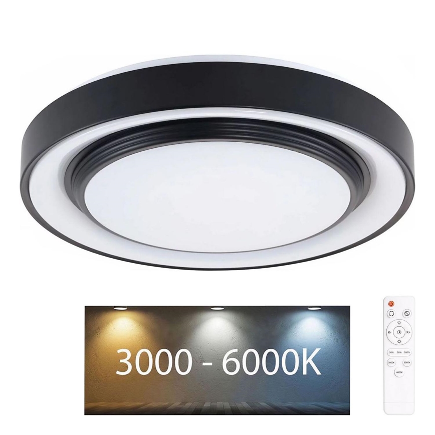 LED Stmívatelné koupelnové stropní svítidlo ZYGMUNT LED/48W/230V pr. 38,5 cm 3000-6000K IP44 + dálkové ovládání