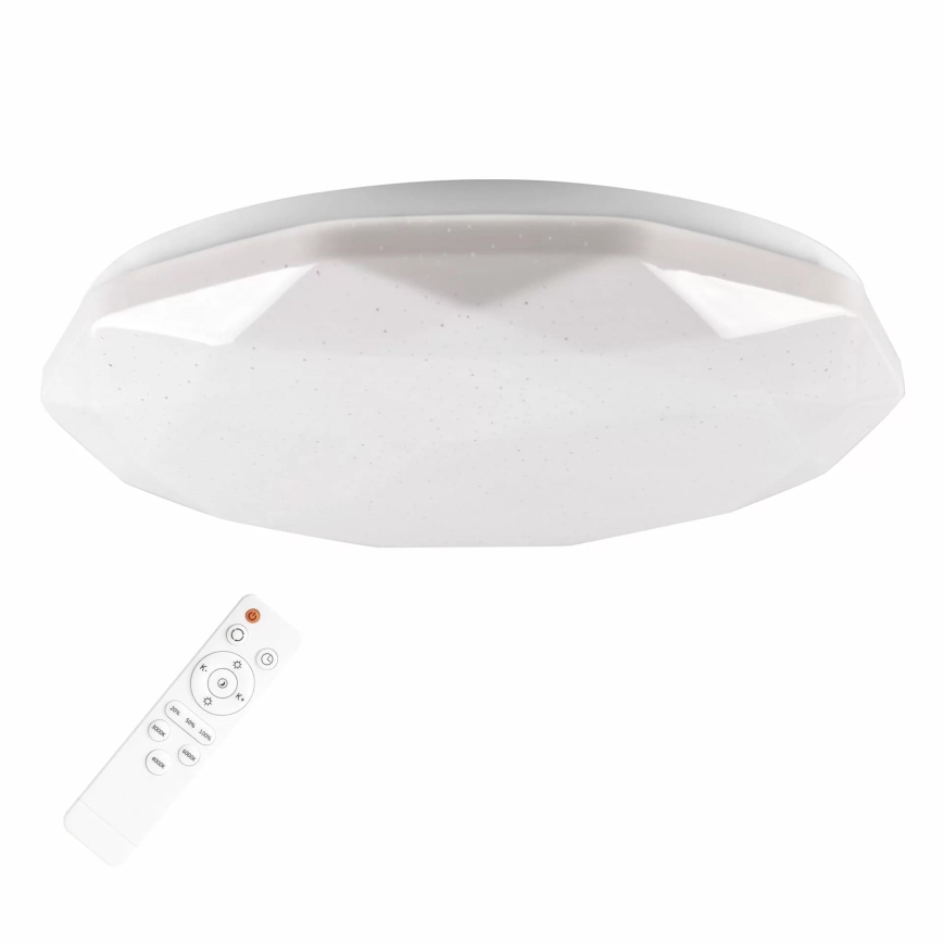 LED Stmívatelné koupelnové svítidlo GALAXY LED/48W/230V pr. 38 cm 3000-6000K IP44 + dálkové ovládání