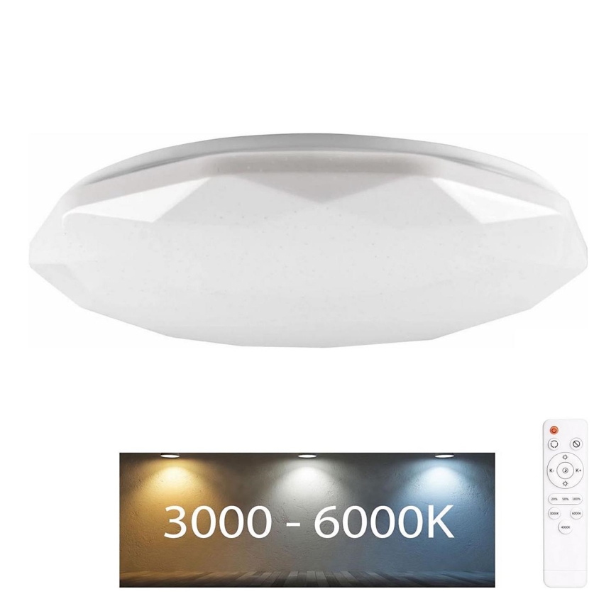 LED Stmívatelné koupelnové svítidlo GALAXY LED/72W/230V pr. 49 cm 3000-6000K IP44 + dálkové ovládání