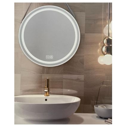 LED Stmívatelné koupelnové vyhřívané podsvícené zrcadlo LED/20W/230V 4000K IP44