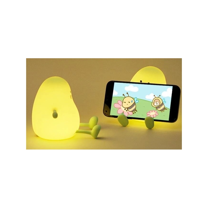 LED Stmívatelné nabíjecí dětské noční světlo LED/1W/5V 3000K 800 mAh mango
