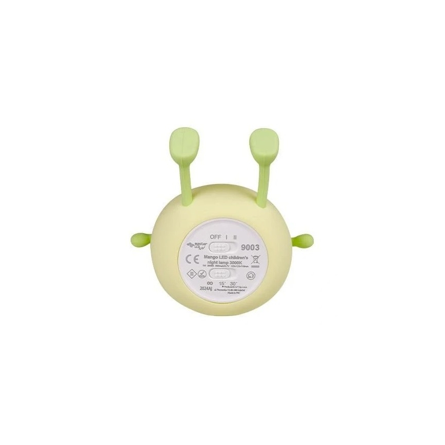 LED Stmívatelné nabíjecí dětské noční světlo LED/1W/5V 3000K 800 mAh mango