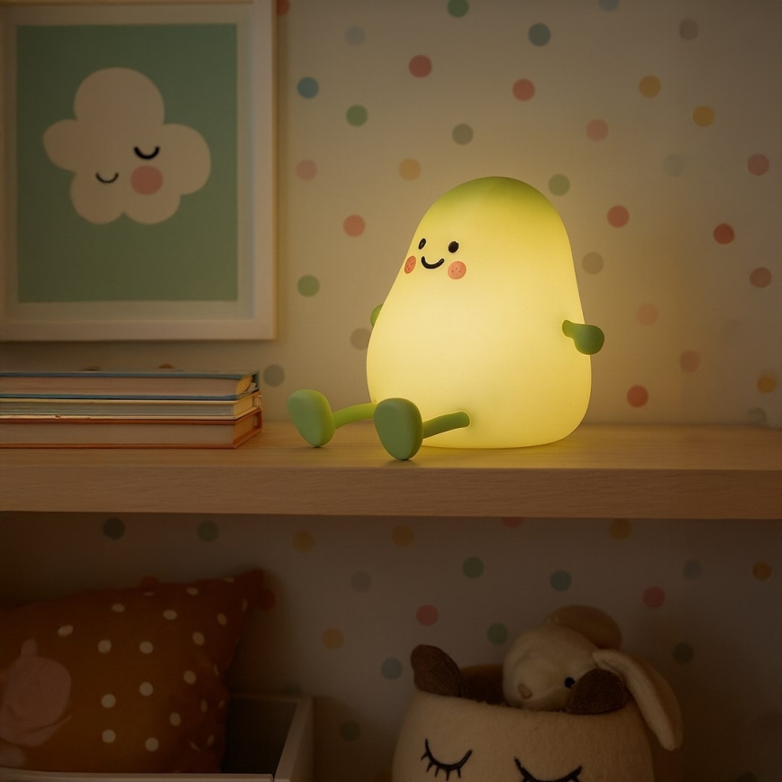 LED Stmívatelné nabíjecí dotykové dětské noční světlo MANGO LED/2,5W/5V 800 mAh